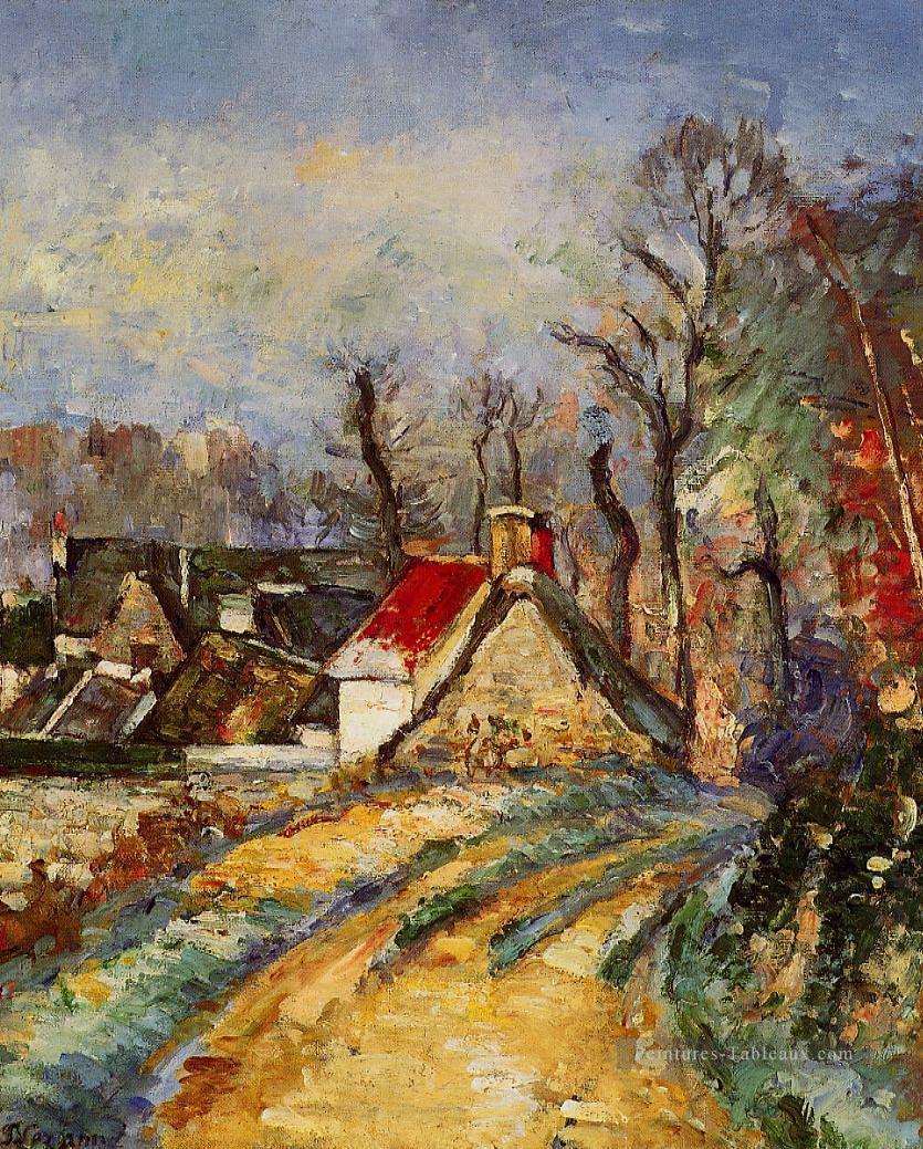 Le tournant de la route à Auvers Paul Cézanne Peintures à l'huile